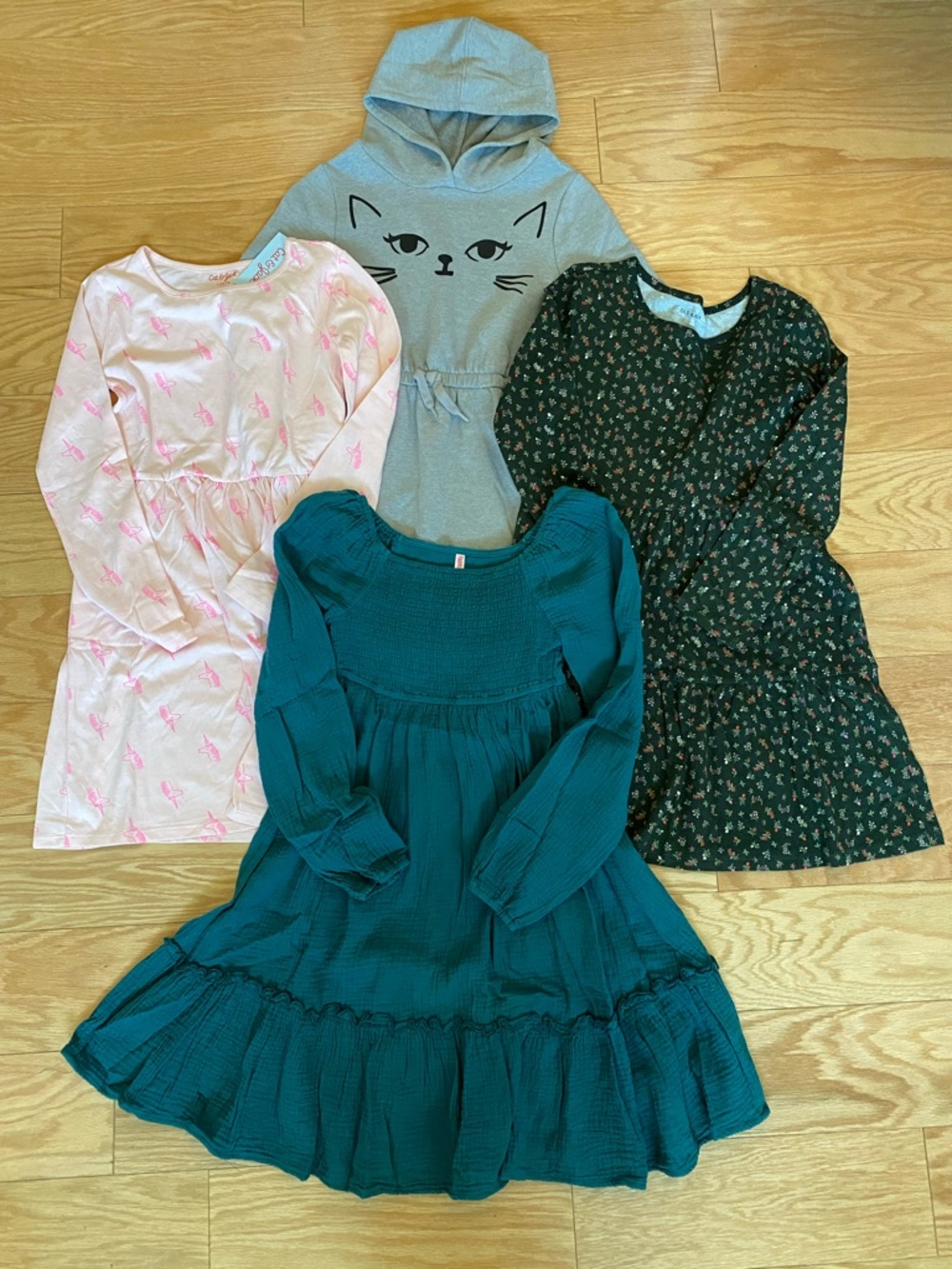Girls Assorted Long-Sleeve Dresses